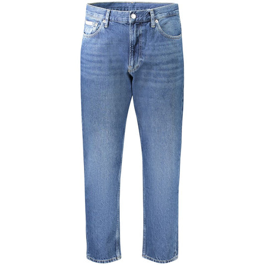 Calvin Klein Blue Cotton Men Jeans $234.00 Calvin Klein Luzworld