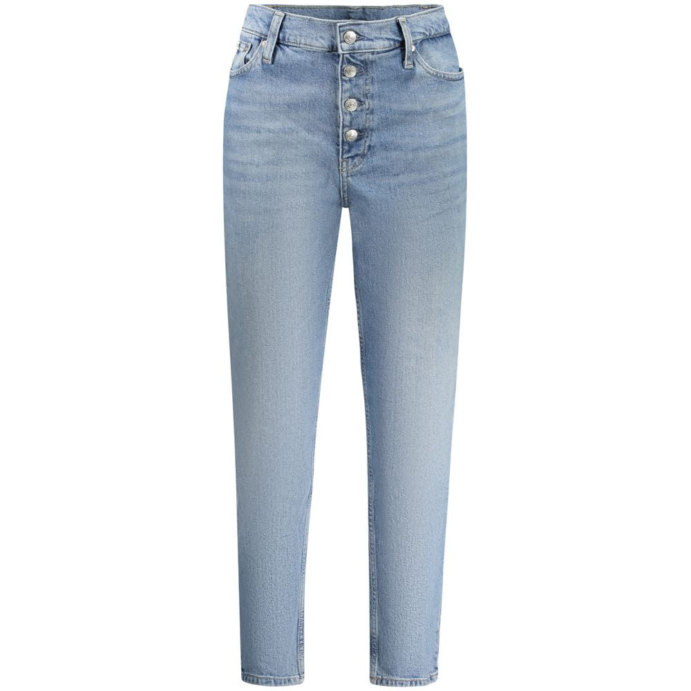 Calvin Klein Blue Cotton Women Jean $234.00 Calvin Klein Luzworld