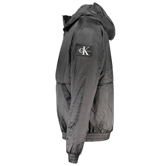 Calvin Klein Black Recycled Polyester Men Jacket $562.00 Calvin Klein Luzworld
