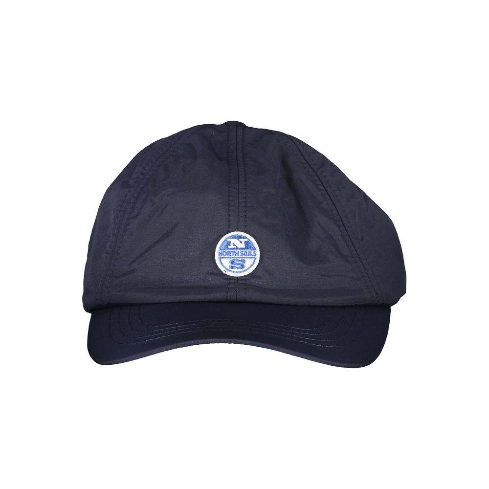Navy blue cap with a logo on a white background