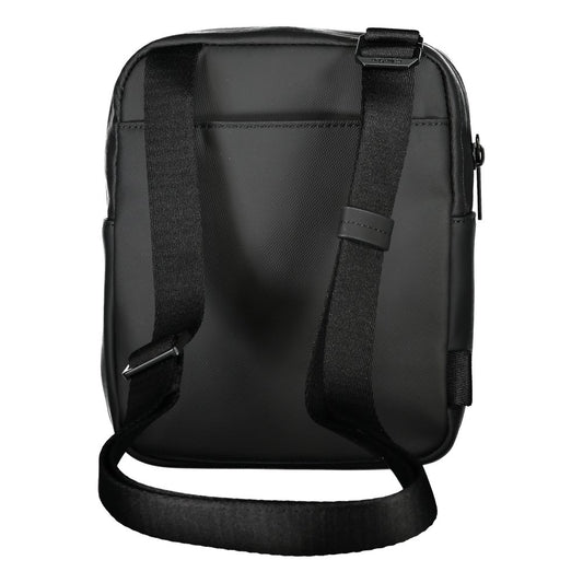 Calvin Klein Sleek Black Recycled Polyester Shoulder Bag $217.00 Calvin Klein Luzworld