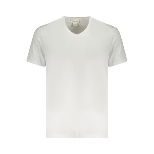 Calvin Klein White Cotton Men T-Shirt $132.00 Calvin Klein Luzworld
