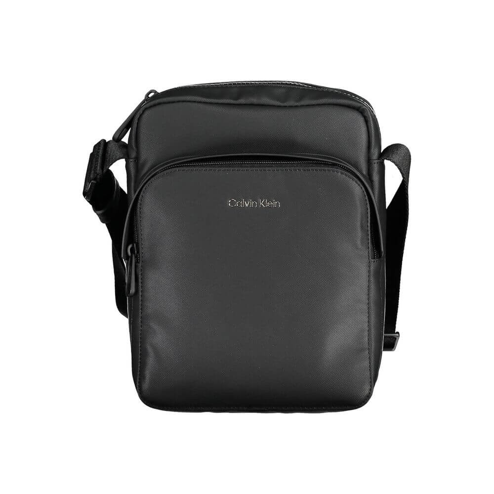 Calvin Klein Black Polyester Men Shoulder Bag $217.00 Calvin Klein Luzworld