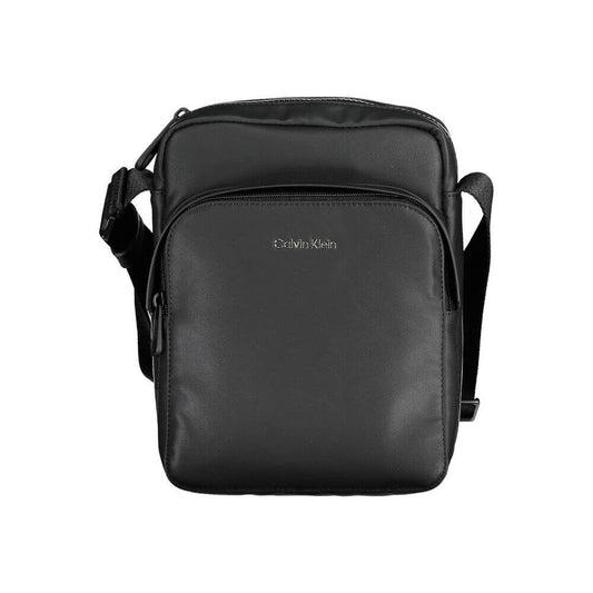 Calvin Klein Black Polyester Men Shoulder Bag $217.00 Calvin Klein Luzworld