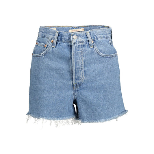 Levi's Blue Cotton Women Shorts $177.00 Levi's Luzworld