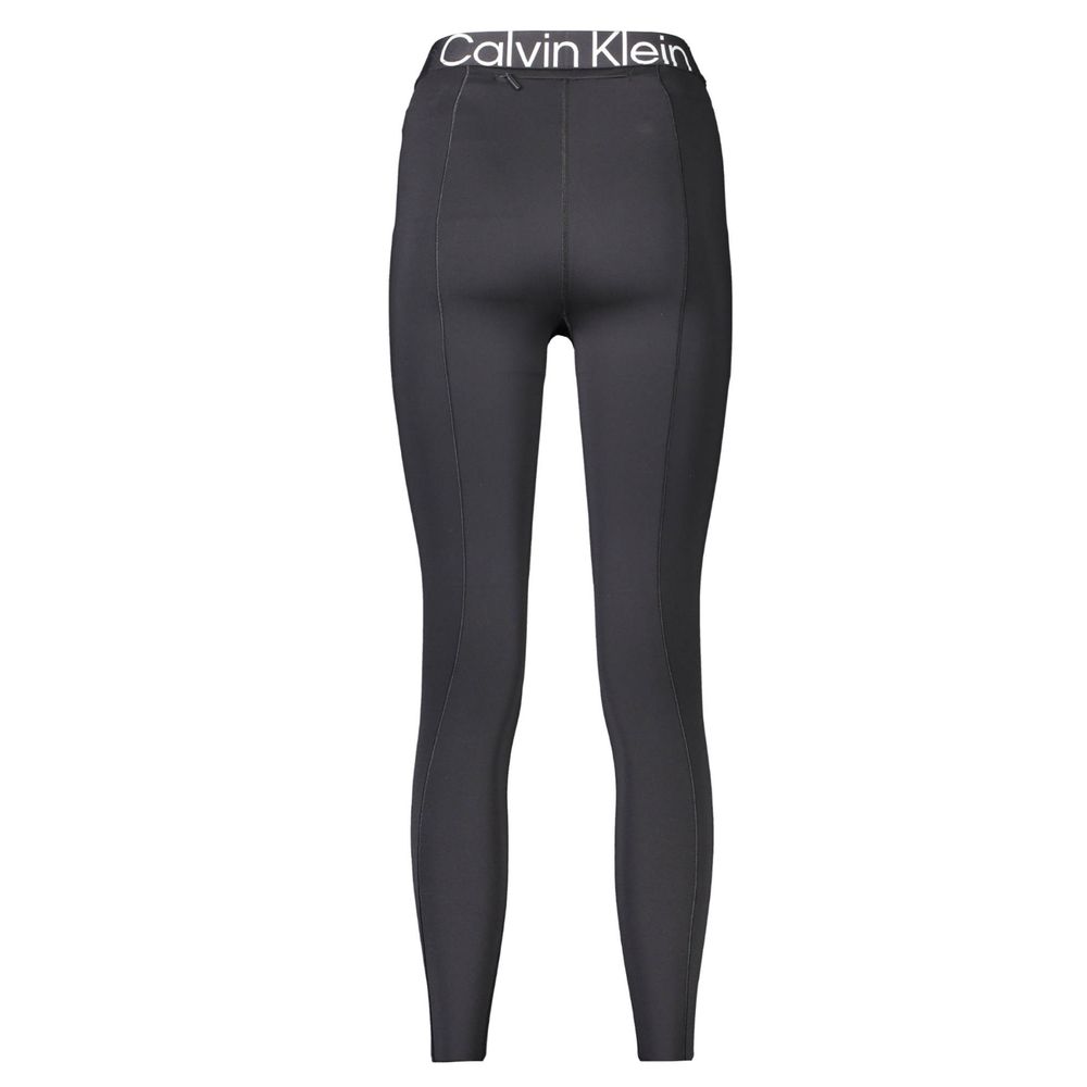 Calvin Klein Black Polyester Women Leggings $195.00 Calvin Klein Luzworld