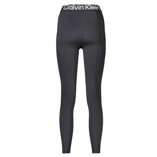 Calvin Klein Black Polyester Women Leggings $195.00 Calvin Klein Luzworld