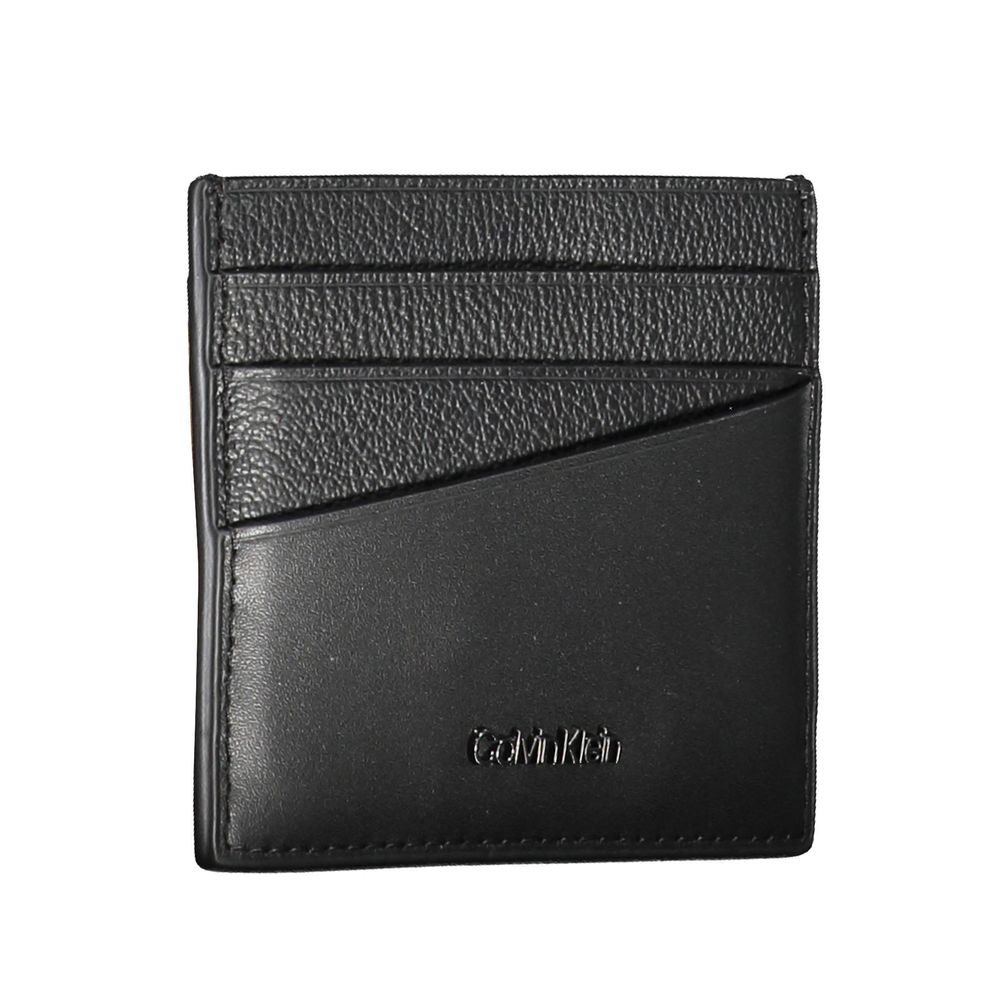 Calvin Klein Elegant Leather Card Holder in Timeless Black $152.00 Calvin Klein Luzworld