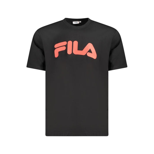 Fila Black Cotton Men T-Shirt $142.00 Fila Luzworld