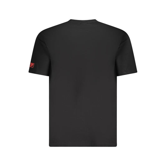 Fila Black Cotton Men T-Shirt $142.00 Fila Luzworld