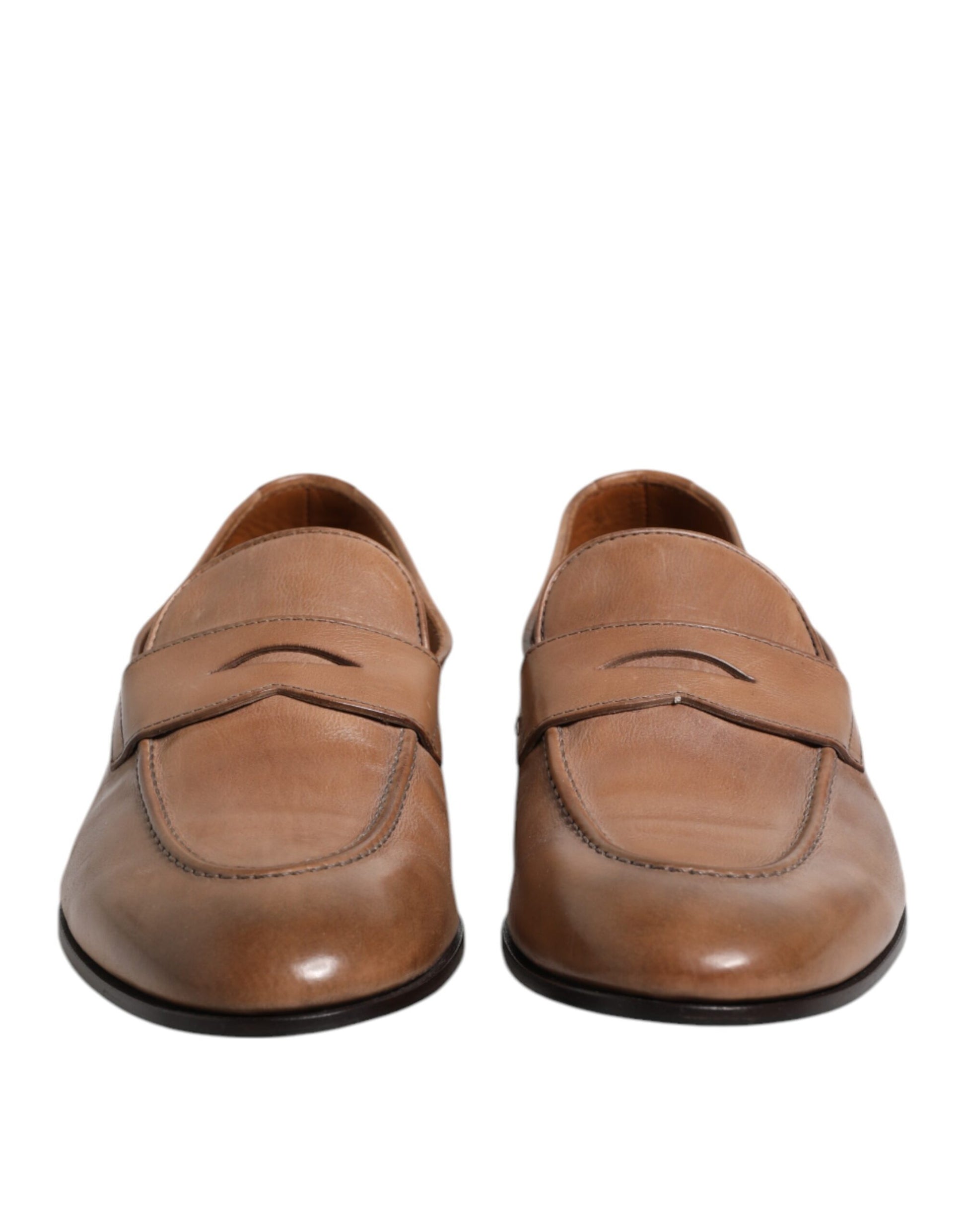 Brunello Cucinelli Brown Leather Loafer Dress Formal Shoes $1454.00 Brunello Cucinelli Luzworld