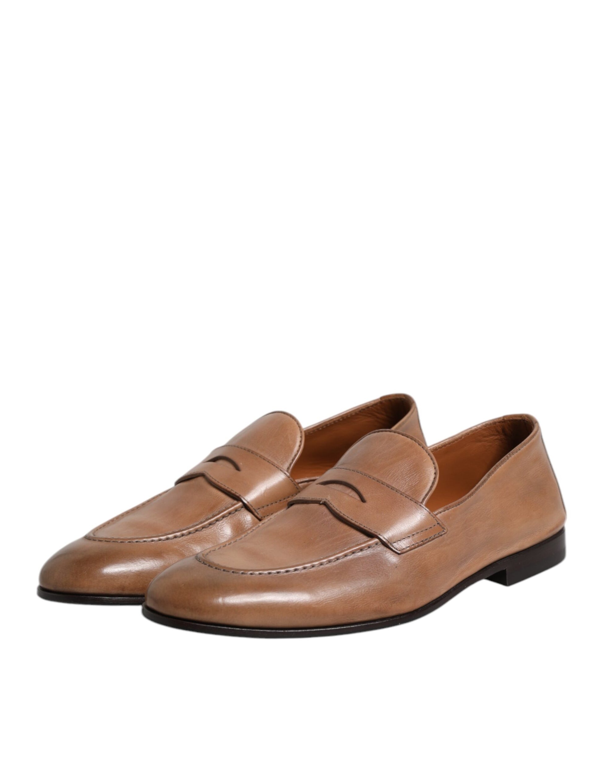 Brunello Cucinelli Brown Leather Loafer Dress Formal Shoes $1454.00 Brunello Cucinelli Luzworld
