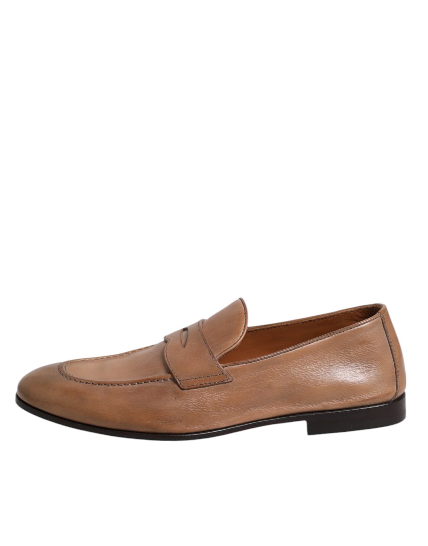 Brunello Cucinelli Brown Leather Loafer Dress Formal Shoes $1454.00 Brunello Cucinelli Luzworld