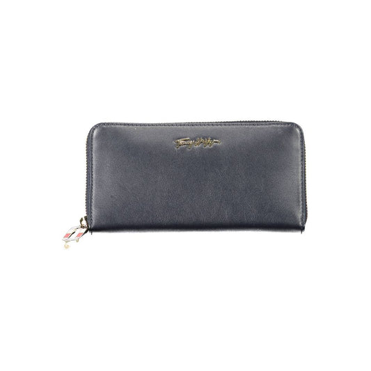 Tommy Hilfiger Blue Leather Women Wallet $220.00 Tommy Hilfiger Luzworld