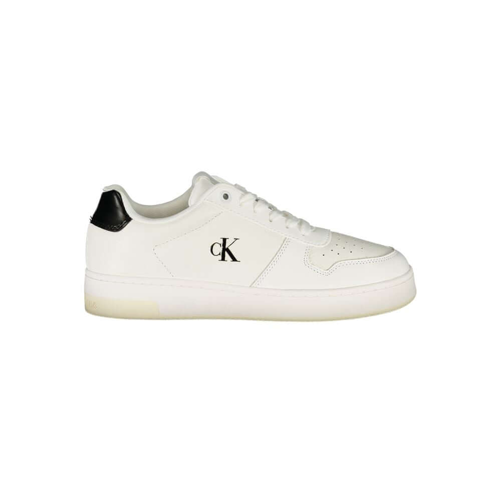 Calvin Klein White Leather Women Sneaker $244.00 Calvin Klein Luzworld
