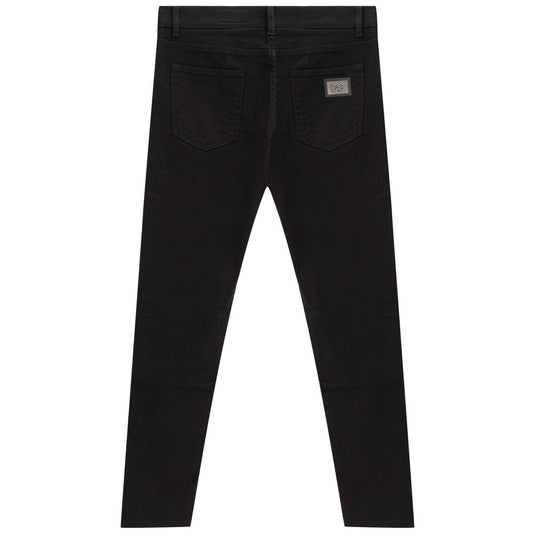 Dolce & Gabbana Black Cotton Jeans Denim