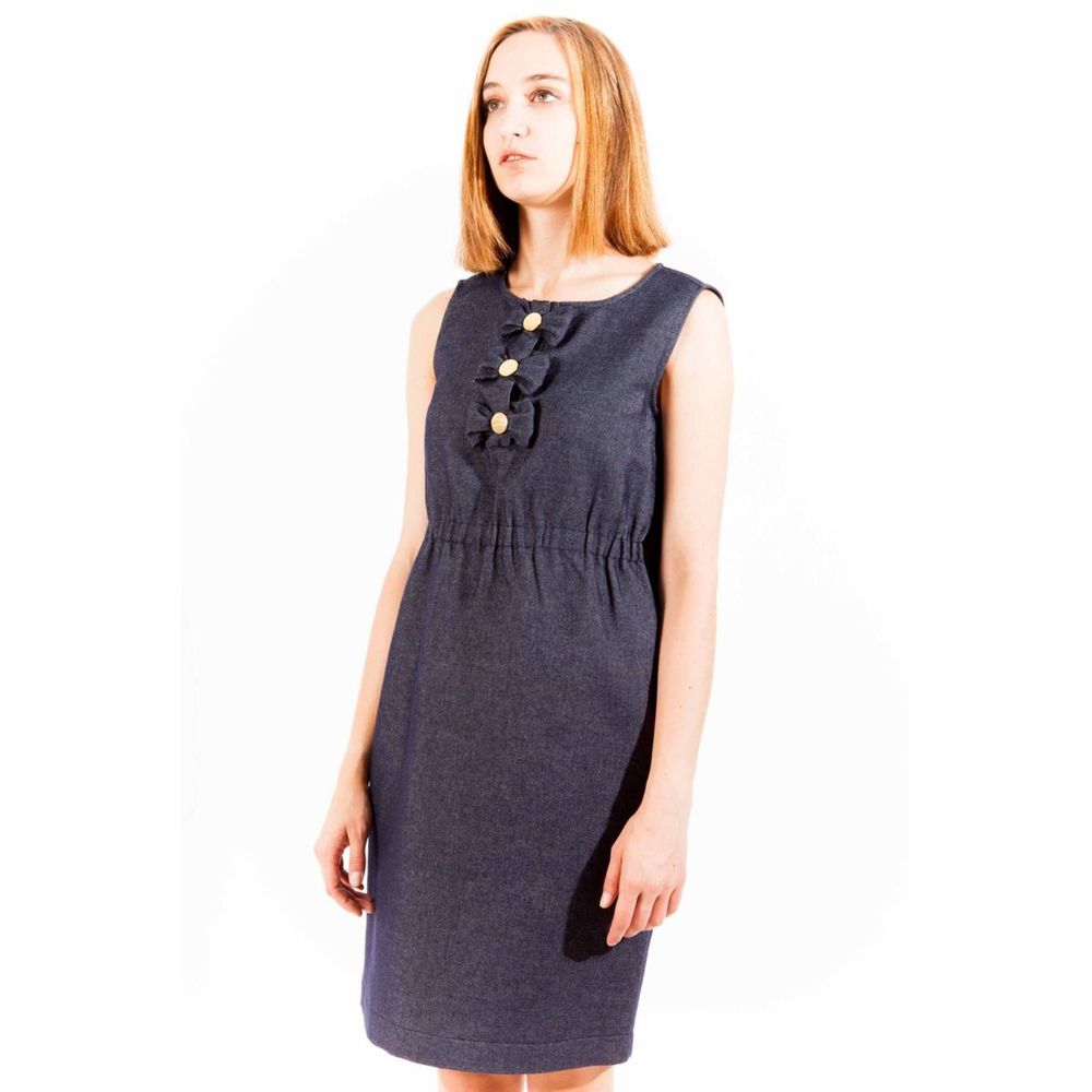 Love Moschino Blue Cotton Women Dress $651.00 Love Moschino Luzworld