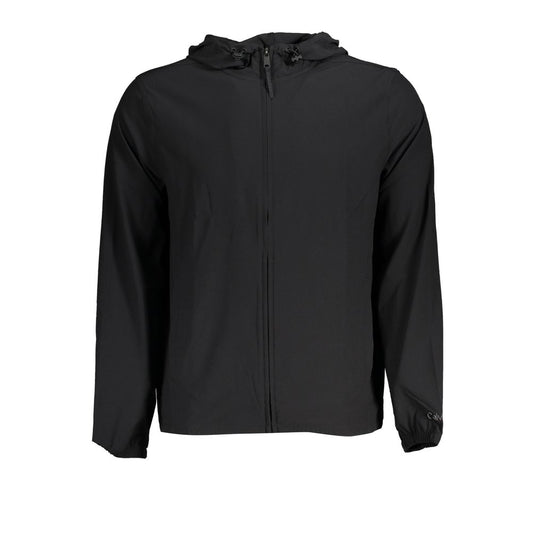 Calvin Klein Black Polyester Men's Sport Jacket $265.00 Calvin Klein Luzworld
