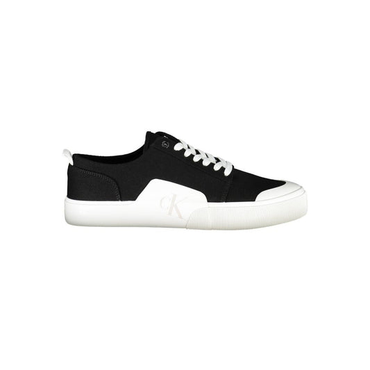 Calvin Klein Black Recycled Material Men Sneaker $240.00 Calvin Klein Luzworld