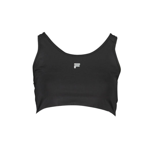 Fila Black Polyester Women Sports Bra $133.00 Fila Luzworld