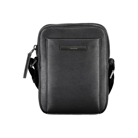 Calvin Klein Elegant Black Shoulder Bag with Sleek Detailing $217.00 Calvin Klein Luzworld