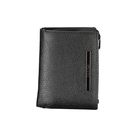 Calvin Klein Sleek Black Leather Wallet with Coin Purse $217.00 Calvin Klein Luzworld