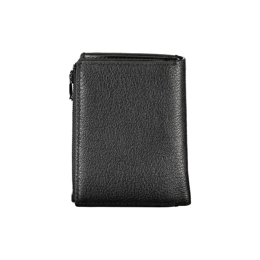 Calvin Klein Sleek Black Leather Wallet with Coin Purse $217.00 Calvin Klein Luzworld