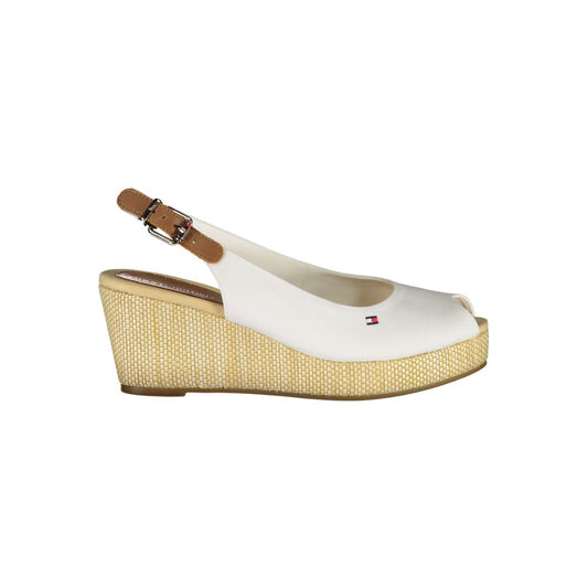 Tommy Hilfiger White Cotton Sandal $222.00 Tommy Hilfiger Luzworld