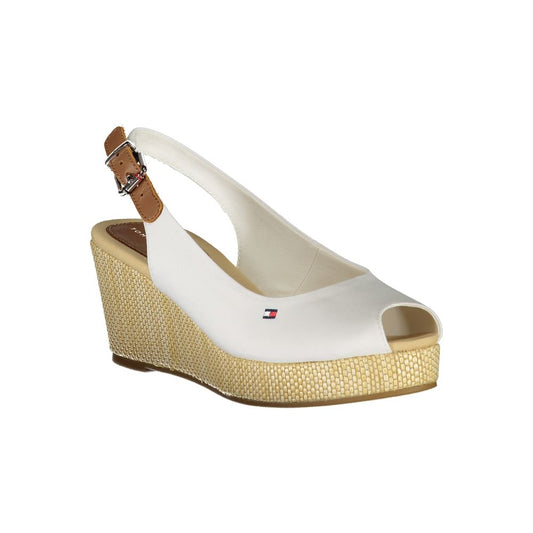 Tommy Hilfiger White Cotton Sandal $222.00 Tommy Hilfiger Luzworld