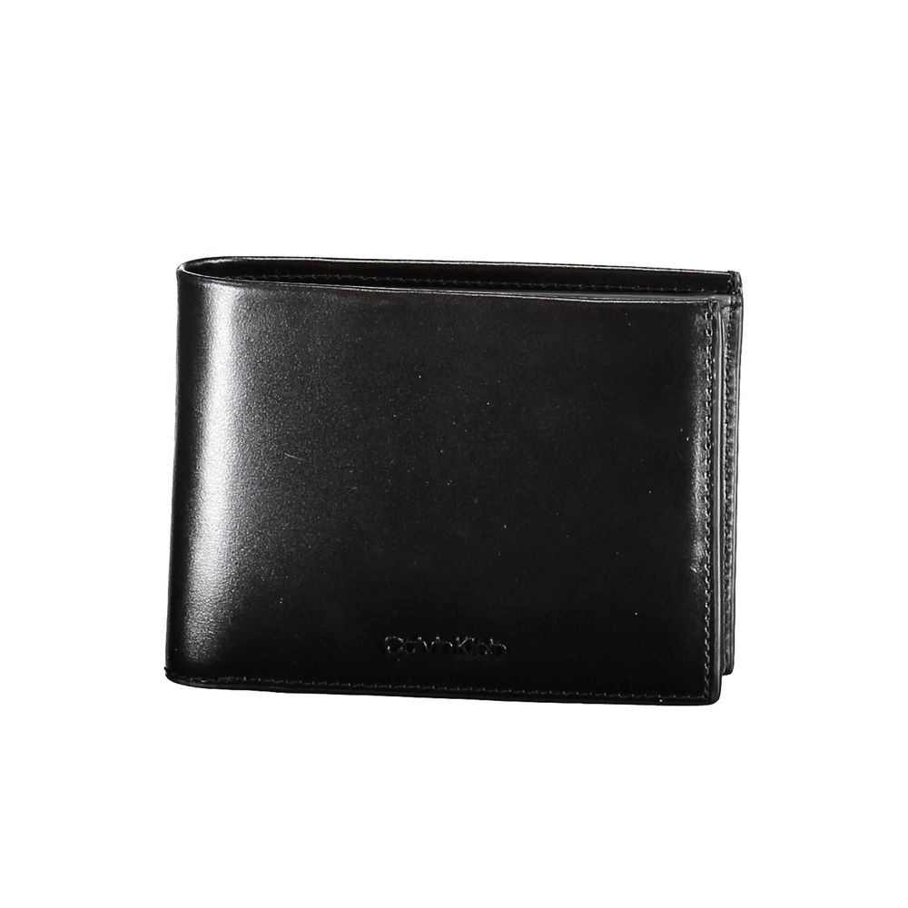 Calvin Klein Black Leather Men Wallet $225.00 Calvin Klein Luzworld