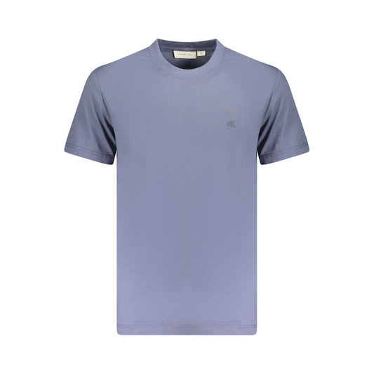 Calvin Klein Blue Cotton Men T-Shirt $140.00 Calvin Klein Luzworld