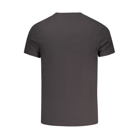 Tommy Hilfiger Black Cotton Men T-Shirt
