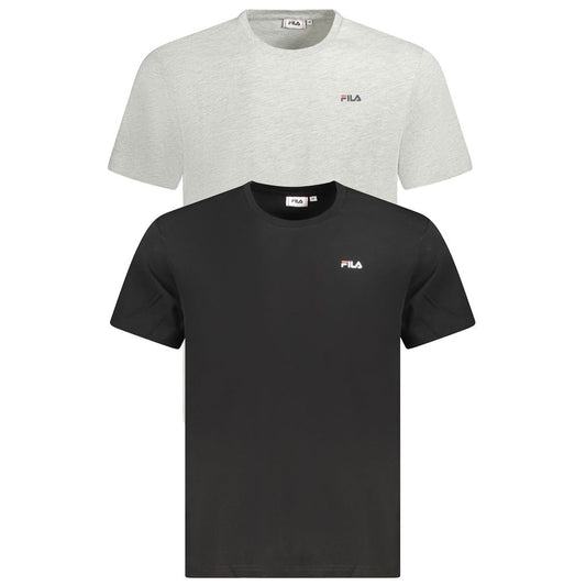 Fila Black Cotton Men T-Shirt $142.00 Fila Luzworld