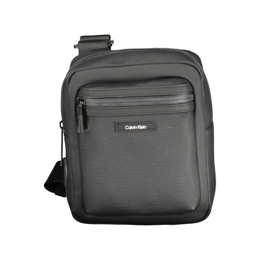 Calvin Klein Black Polyester Men Shoulder Bag $200.00 Calvin Klein Luzworld
