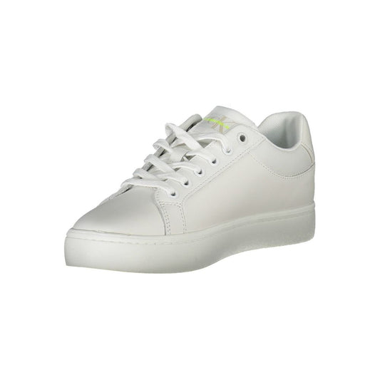 Calvin Klein White Leather Women Sneaker $256.00 Calvin Klein Luzworld