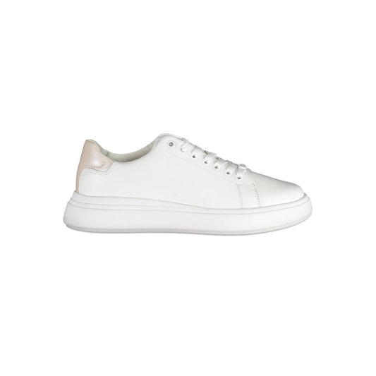 Calvin Klein White Leather Women Sneaker $306.00 Calvin Klein Luzworld