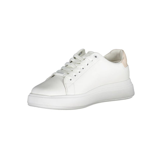 Calvin Klein White Leather Women Sneaker $306.00 Calvin Klein Luzworld