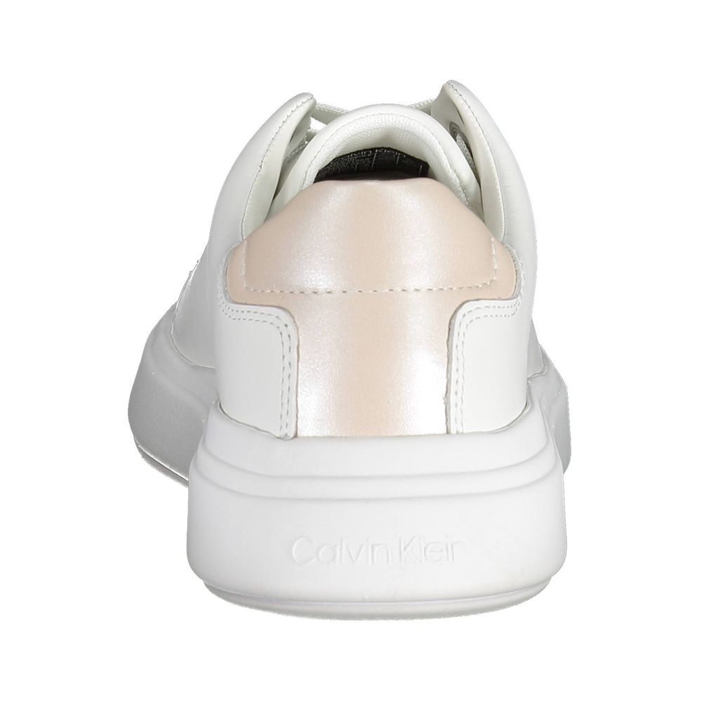 Calvin Klein White Leather Women Sneaker $306.00 Calvin Klein Luzworld