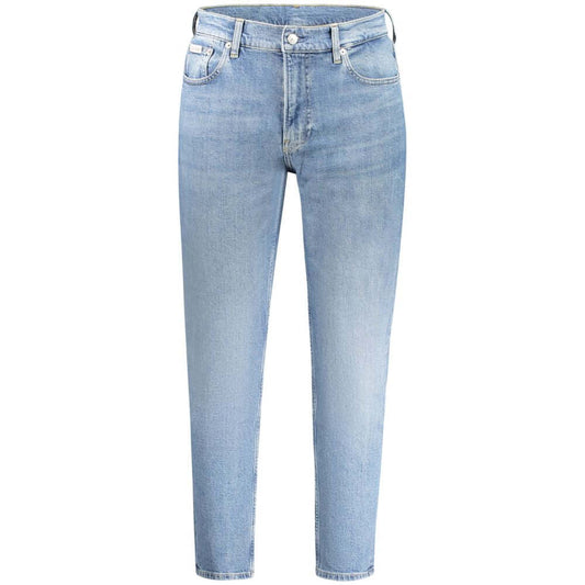 Calvin Klein Blue Cotton Men Jeans $234.00 Calvin Klein Luzworld