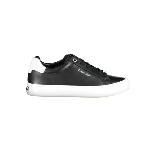 Calvin Klein Black Leather Women Sneaker $271.00 Calvin Klein Luzworld