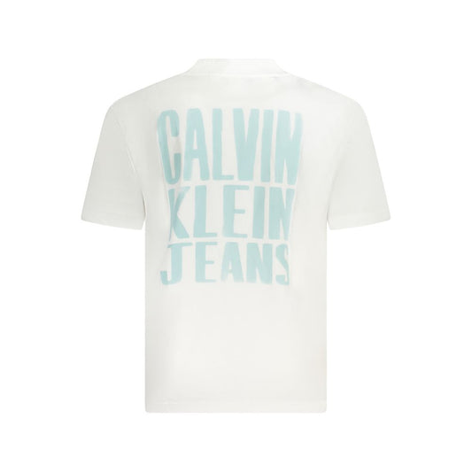 Calvin Klein White Cotton T-Shirt $140.00 Calvin Klein Luzworld