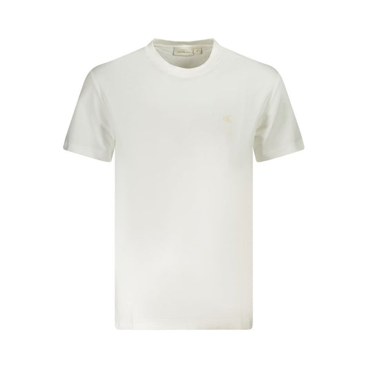 Calvin Klein White Cotton Men T-Shirt $140.00 Calvin Klein Luzworld