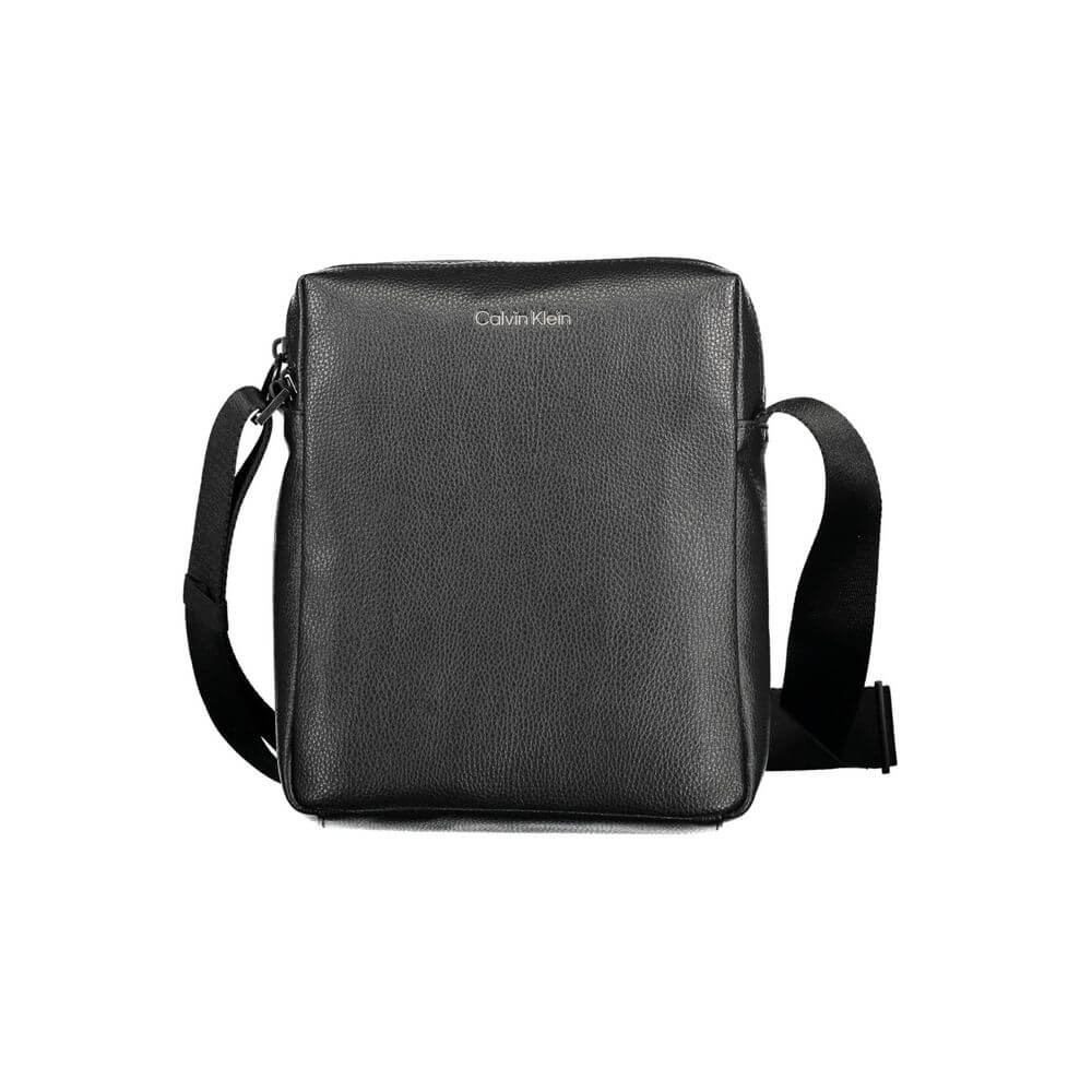 Calvin Klein Black Polyester Men Shoulder Bag $194.00 Calvin Klein Luzworld