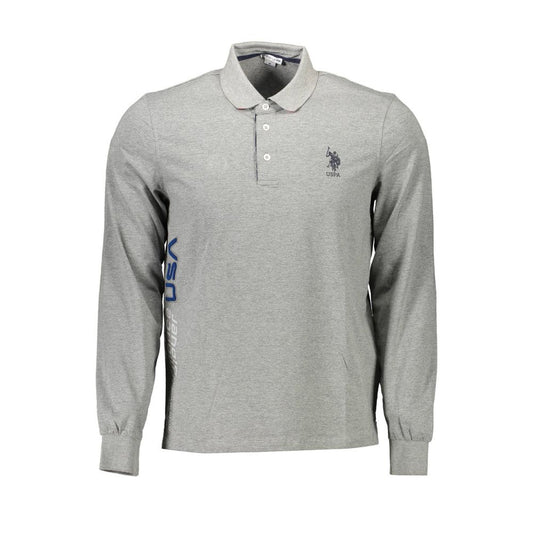 U.S. POLO ASSN. Gray Cotton Men Polo Shirt $210.00 U.S. POLO ASSN. Luzworld