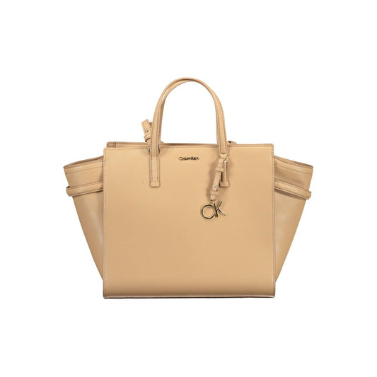 Calvin Klein Beige Polyester Women Handbag $546.00 Calvin Klein Luzworld
