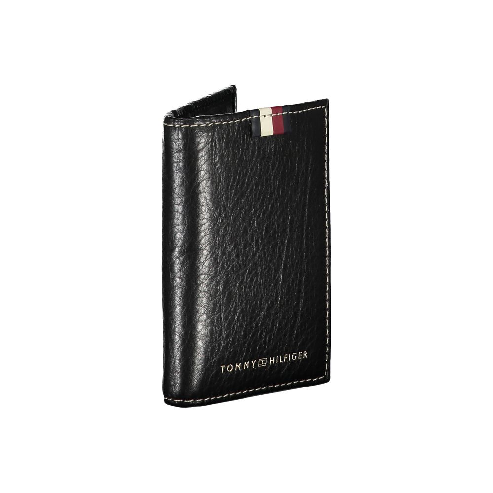Tommy Hilfiger Black Leather Men Cardholder $174.00 Tommy Hilfiger Luzworld