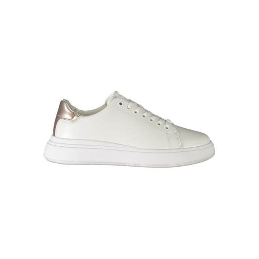 Calvin Klein White Polyester Sneaker $306.00 Calvin Klein Luzworld