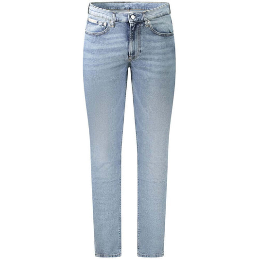 Calvin Klein Blue Cotton Men Jeans $237.00 Calvin Klein Luzworld