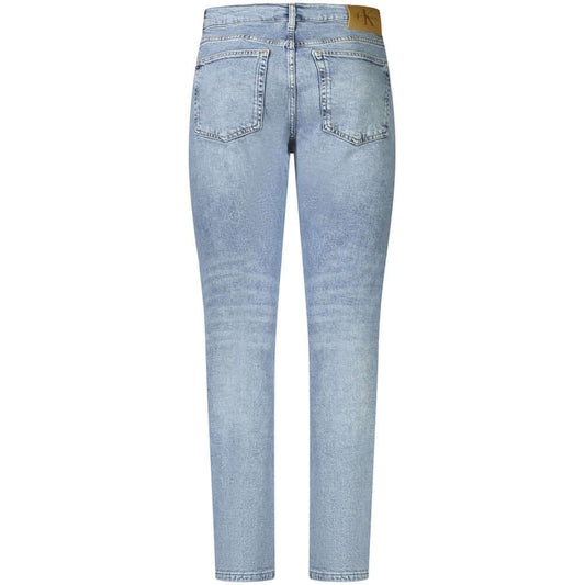Calvin Klein Blue Cotton Men Jeans $237.00 Calvin Klein Luzworld
