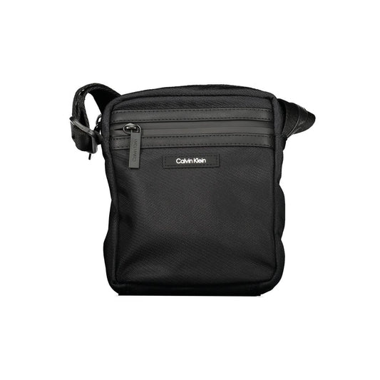 Calvin Klein Black Polyester Men Shoulder Bag $186.00 Calvin Klein Luzworld